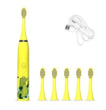 Generic Children's Electric Rechargeable Toothbrush - Yellow