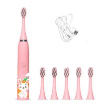 Children's Electric Rechargeable Toothbrush - Pink