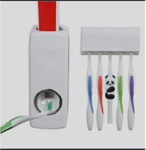 Generic Toothpaste Dispenser With Tooth Brush Holders