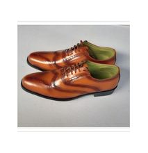 Ethiopian mens official leather shoes - Brown