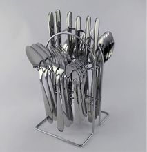 24 Pieces Silver Golden Cutlery Set Forks, Knives & Spoons