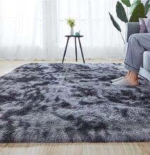Dark Grey Soft And Tender Fluffy Carpet
