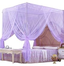 Four Stand straight mosquito nets - Purple