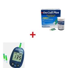 On Call Plus Blood Glucose Test Meter + 50 Test Strips