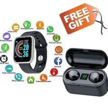 Y68 Smartwatch  + free Gift Ear pods