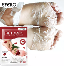 Foot Exfoliating ,Rose Flower Essence, Foot Peeling, Exfoliating Mask Remove Callus Dead Skin.