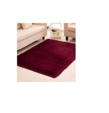 5 x 8 Home Decor Fluffy Carpets- Maroon
