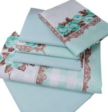 6pc Pure Cotton bedsheets Set - Green