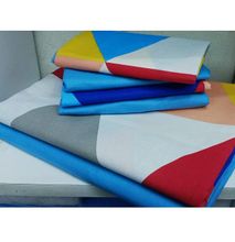 6pc Pure Cotton bedsheets Set - Multicolored