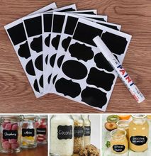 80 Pcs Jar Labels Waterproof Pantry Organizer Stickers +PEN