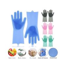 Silicone Gloves Scrubber Cleaning Gloves