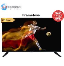 Golden Tech 43 inch Smart TV Frameless HD TVs Netflix Youtube USB FHD1080 LED TV GT-4301 Television Black