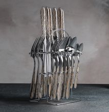 Generic 24Pcs Stainless Steel Flatware Set With A Stand