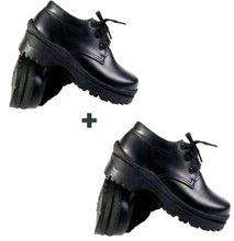 2 Pairs of Black School Shoes (Size 32) (Size 34) (Size 36)