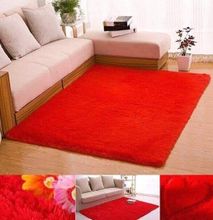 Soft And Tender Fluffy Carpet Red