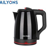 AILYONS FK-0310 Stainless Steel 2.2L Electric Kettle - Black