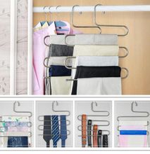 S-Shaped Hangers Stainless Steel Wardrobe Storage