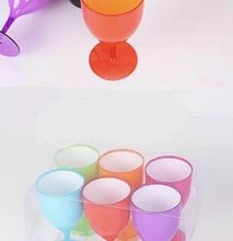 Colored acrylic wine glasses