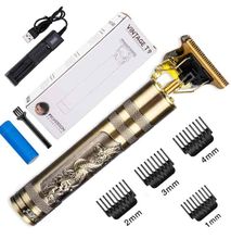 Vintage T9 Hair Clipper Trimmer Cordless Shaver Trimmer Men Barber Hair Beard Cutting Chargeable Machine