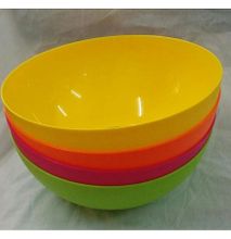 Generic Plastic Snack Vegetable Fruit Salad Cereal Bowl - ROUND