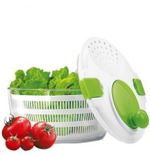 Generic Salad Spinner Vegetable and Fruit Washer with Bowl, Lockable Colander Basket and Smart Lock Lid (Large-4 litres)