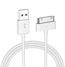 Apple Certified 30 Pin USB Charging Cable, 4.0ft USB Sync Charging Cord iPhone Compatible for 4 4s 3G 3GS iPad 1 2 3 iPod Touch Nano White (1 PCS)