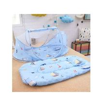 Foldable Baby Sleeping Nest Cot Mosquito Net - Blue