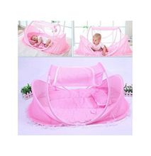 Portable & Foldable Baby Sleeping Nest/ Mosquito Net - Pink