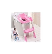 Portable Training Kids Toilet-Baby Potty With Ladder - Pink
