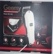 Geemy Professional Electric Hair Clipper Hair Shaver Kinyozi