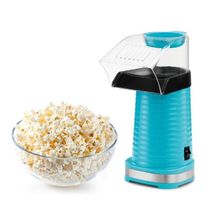 Rebune Hot Air Oil-Free Popcorn Maker Machine, 1200W - Blue- RE5044