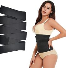 Snatch me up Bandage Wrap Waist Trainer for Women, Tummy Slim Plus Size Long Body Wrap Waist Trainer Belt f