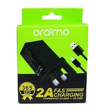 Oraimo 2A , Fast Charging Android  2.0 Charger-Black