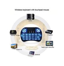 Smart Wireless Keyboard For Smart TV - Black