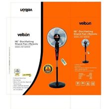 VELTON 16 Inch Stand Digital Fan With Remote & Timer VSF- 16290R