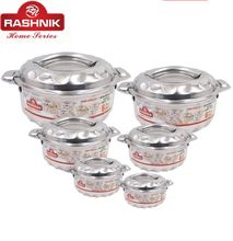 Rashnik RN-199 High Quality Stainless Insulated HotPot- 6 Pieces 
