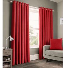 Red blackout curtains 2Pc (1.5M each With 2M Net)