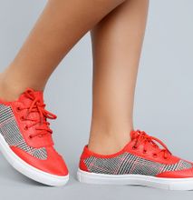 Women Checked Canvas Rubber Shoes