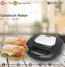 Sandwich Maker With Grill - Black