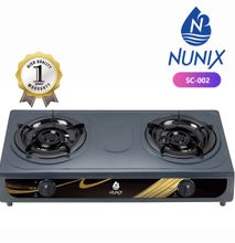 Nunix SC-002 Table Top Gas Stove Double Burner Cooker