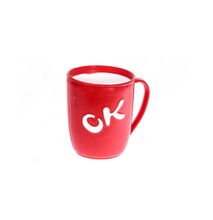 CK Adix Plastic Mug 400ml - 6 Pieces- Red