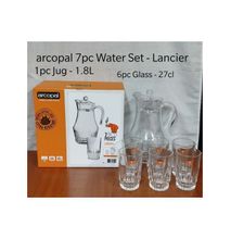 Arcopal Lancier 7pcs Drinking Water Glasses & Jug Set