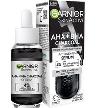 Garnier Skinactive 4% AHA + BHA (Salicylic Acid) & Niacinamide Charcoal Serum