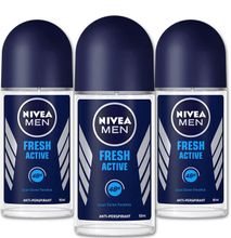 NIVEA Fresh Active Roll on Antiperspirant for Men 48 hour
