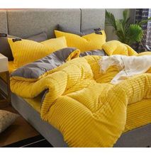 High quality Velvet  Duvets Yellow - 6 x 7