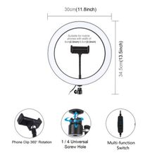 Generic 12 Inch Ring Light Selfie Light With Phone Clip