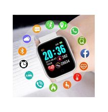 Generic Smart Watch Color Screen Sport Message Reminder Smart Band, White