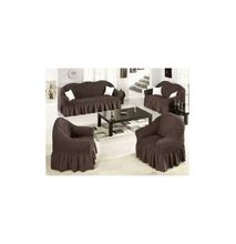 Stretchable Sofa Seat unique classy Covers - Chocolate Brown