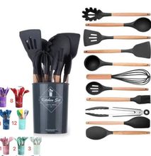 Generic Silicone Kitchenware 11 Pieces Set Non-Stick Cooking Spoon