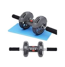 Power stretch Double Wheel Roller For Abs, Flat Tummy
